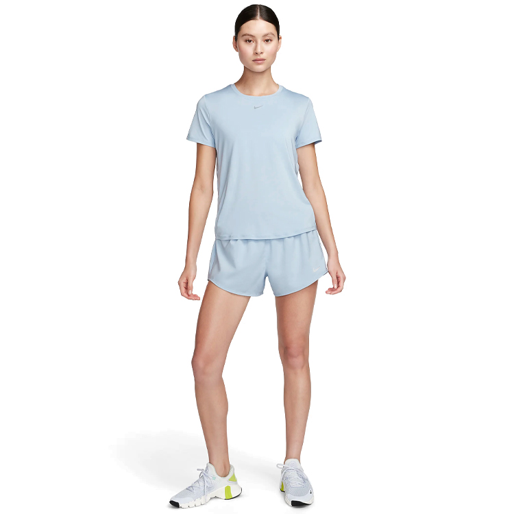 Tricou Nike W NK ONE CLASSIC DF SS TOP / Femei / M / Albastru deschis photo 2